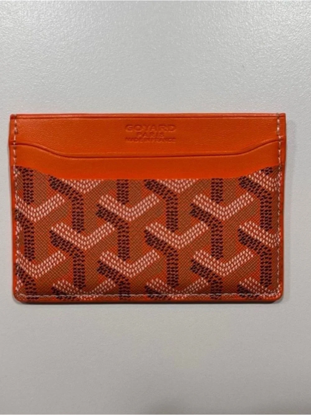 BRAND NEW Goyard Vibrant Orange Card Holder